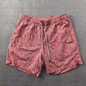 Fair Harbour Shorts Adult Size Large Red Active Athleisure Casual Men's